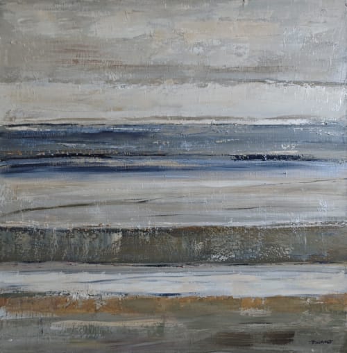 Lignes de rivage | Oil And Acrylic Painting in Paintings by Sophie DUMONT.