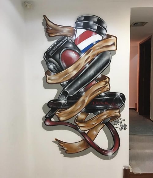 Barbershop | Murals by Ekyone