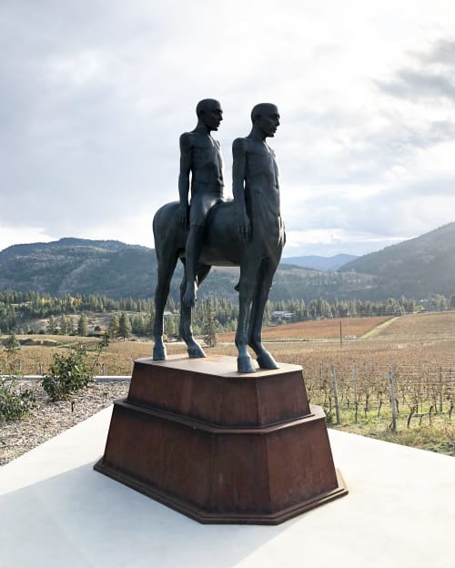 Interval | Sculptures by David Robinson | Liquidity Wines in Okanagan Falls