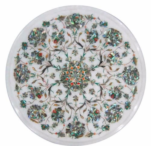 white marble table, coffee table, end table, tabletop | Tables by Innovative Home Decors