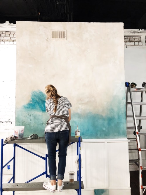 Decorative Plaster Wall | Wall Treatments by EMILY POPE HARRIS ART | The Skinny Dip: Charleston Edition in Charleston