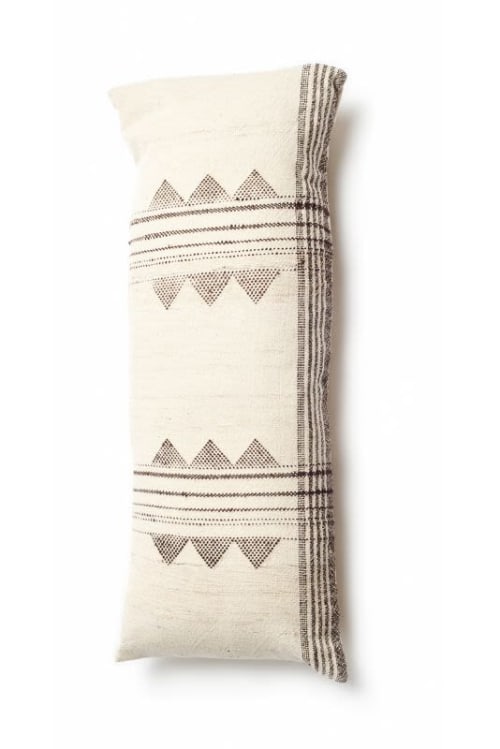 Kora White Large Lumar Pillow | Pillows by Studio Variously