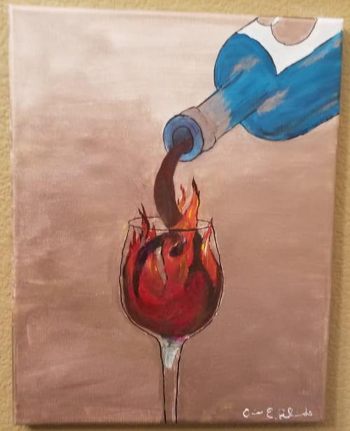 Burned Truth | Paintings by Corinne | Private Matches in Henderson