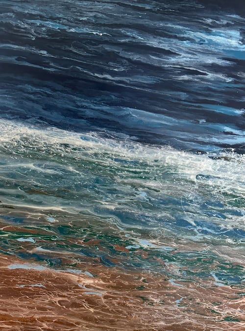 Edge of the Storm | Oil And Acrylic Painting in Paintings by Kimberly Conrad Contemporary Art Gallery