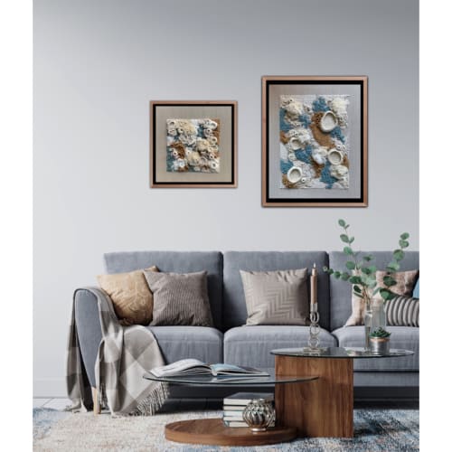 Abstract Ocean Fiber Art | Art & Wall Decor by Helen D Wilde - Ovo Bloom