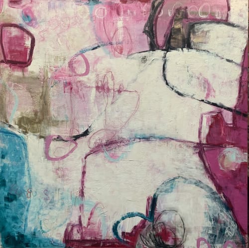 She opened the cake mix but there were no directions | Mixed Media by Vikki Drummond