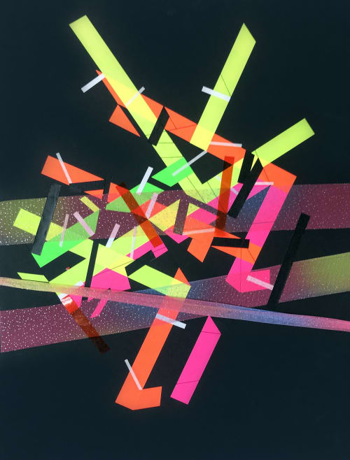 Neonn Maaper 1 | Oil And Acrylic Painting in Paintings by Philippe Halaburda