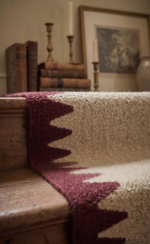 Handwoven Woollen Runner Rug | Rugs by Evergreen Carpets