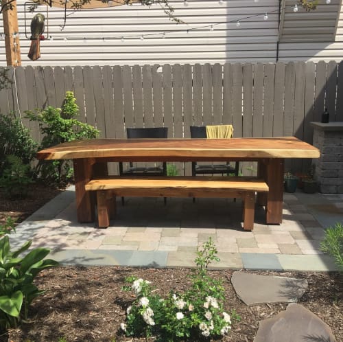 Outdoor Table and Bench set | Tables by MP Custom Made
