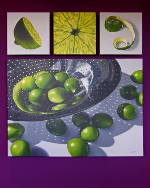 'Life of a Lime' Original Oil Painting (Commission) | Oil And Acrylic Painting in Paintings by Jenny Stewart's Fine Art