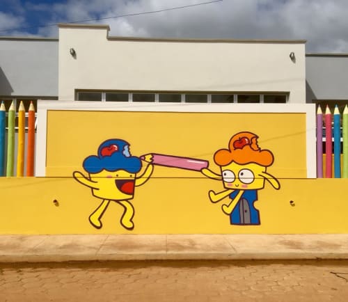 School Mural | Murals by Bolinho