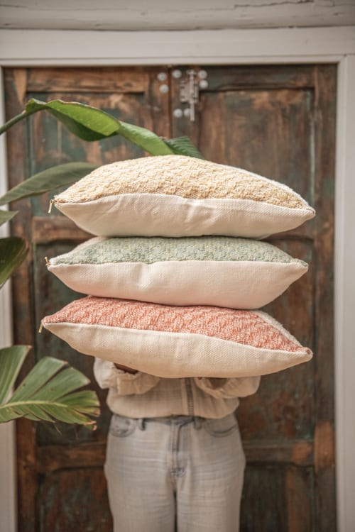 Tyba Diagonal Basic Pillows | Pillows by Zuahaza by Tatiana
