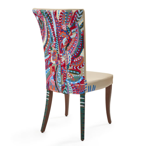 Cherry Congo Handpainted chairs | Interior Design by JAN ERIKA DESIGN