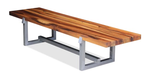 Solid Wood and Steel Bench or Table from Costantini, Donato | Benches & Ottomans by Costantini Design