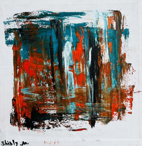 "Urban Dreamscape" | Oil And Acrylic Painting in Paintings by Shirly Maimom Art