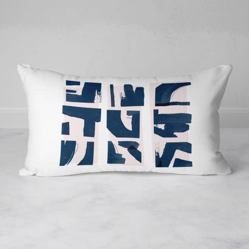 Fractured Rectangular Throw Pillow | Pillows by Michael Grace & Co.
