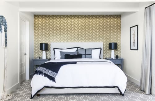 Indigo Coil | Wall Hangings by Liz Robb | Private Residence, Tiburon, CA in Tiburon