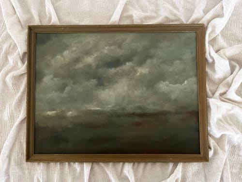 Original Landscape Art in Vintage Frame | Paintings by Melissa Mary Jenkins Art