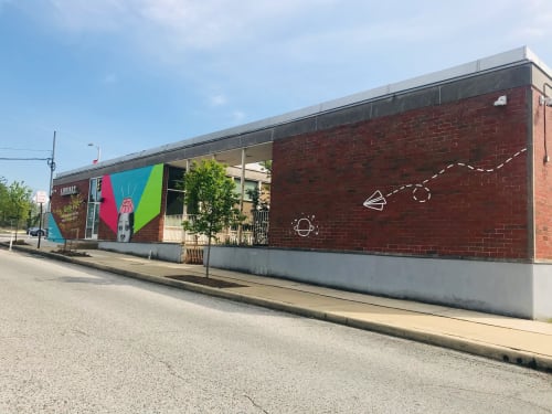 Educational Mural at the Library | Street Murals by White Coffee Creative