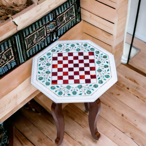 Marble chess table for gift, Marble chess table for office | Side Table in Tables by Innovative Home Decors