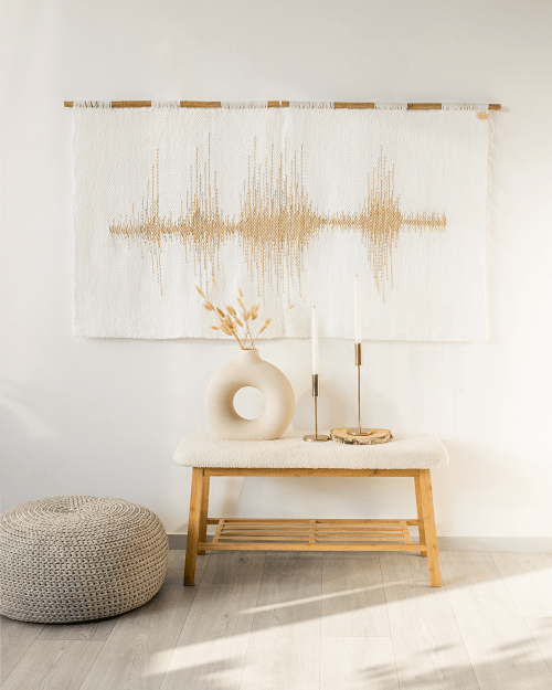 Music Tapestry - makramee wandbehang | Soundwave | Wall Hangings by Lale Studio