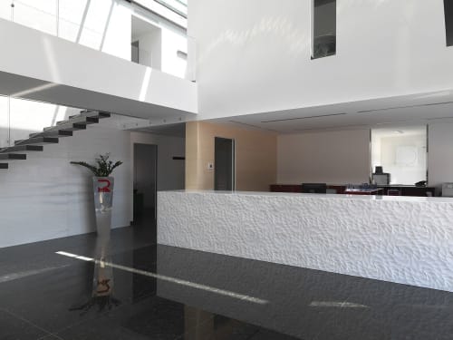 Sahara Marble Interior Wall Coverings | Tiles by Lithos Design | Marmi Rossi SpA in Cavaion Veronese