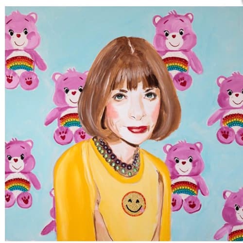 Anna Wintour Portrait | Paintings by Ashley Longshore | Ashley Longshore Studio Gallery in New Orleans
