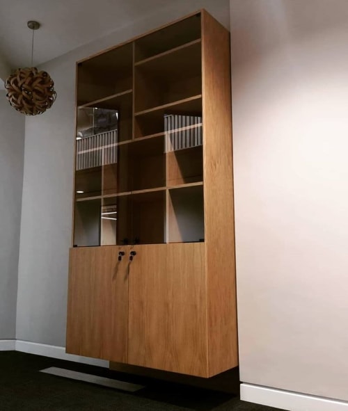 Wall hung bookcase | Furniture by EDIWOOD | Institute of Physics in London