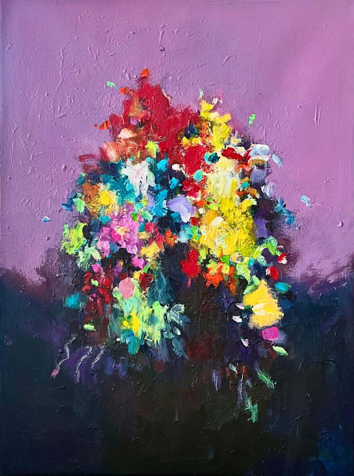 Wish you flowes nr 12 | Oil And Acrylic Painting in Paintings by Art by Geesien Postema