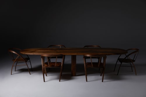 Pebble Edge Walnut Dining Table, Jonathan Field, unique. | Tables by Jonathan Field