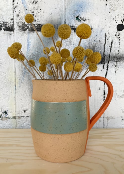 Straps Pitcher | Vessels & Containers by Mineral Ceramics