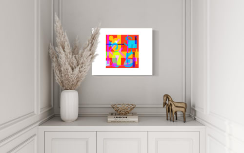 Finish Line, bright colorful Color Abstractions | Prints by Marc VanDermeer