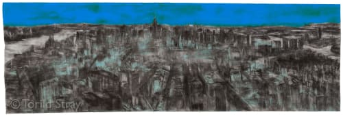 New York Metamorphosis Blue Vains, DGA Print | Art & Wall Decor by Torild Stray