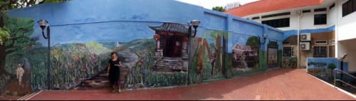 Colouring Banda | Street Murals by BELINDA LOW | Kreta Ayer People's Theatre 牛车水人民剧场 in Singapore
