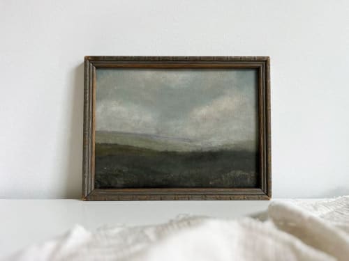 Original Landscape Painting in a Vintage Frame | Paintings by Melissa Mary Jenkins Art