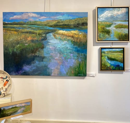 On The Fringe | Paintings by Julia Lawing Fine Art | Goodyear Cottage in Jekyll Island