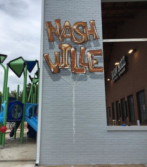 Nashville | Murals by Eric 'Mobē' Bass | Boombozz Craft Pizza & Taphouse - East Nashville in Nashville