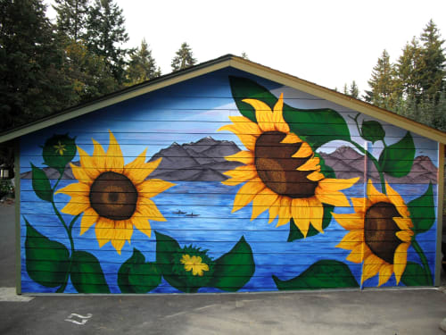 Sunflowers Community Mural Project | Street Murals by Carrie Ziegler