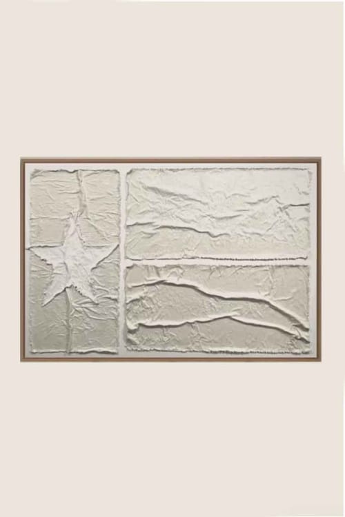 Flags TX F3045 C | Mixed Media in Paintings by Michael Denny Art, LLC