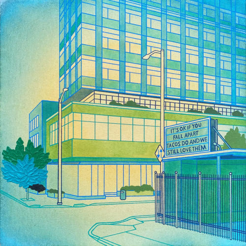 Message From the Street | Oil And Acrylic Painting in Paintings by Elizabeth Gahan