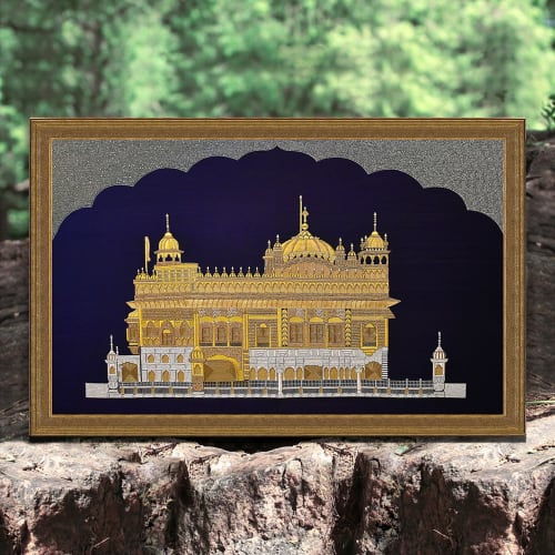Sri Harmandir Sahib | Golden Temple | Embroidery in Wall Hangings by MagicSimSim