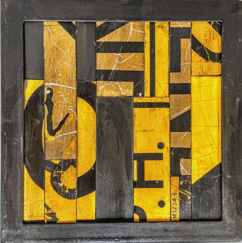 Transfigure #10 Yellow (wall hanging) | Wall Hangings by GREG MUELLER