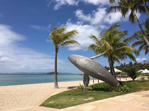 Breaching Whale | Public Sculptures by Mike Van Dam Art | Hayman Island in Whitsundays