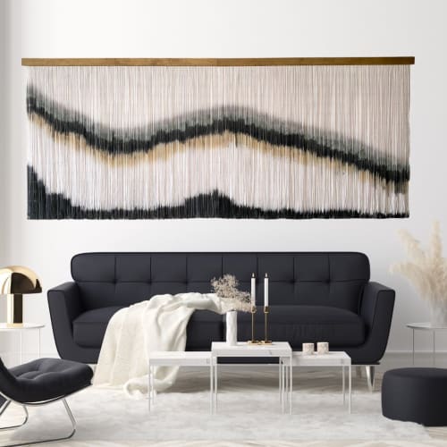 Large Wall Art Macrame- White Zorke 25 | Macrame Wall Hanging in Wall Hangings by Olivia Fiber Art
