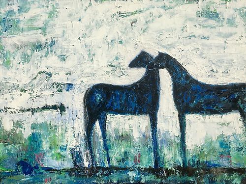 Shared vision oil painting | Paintings by KIRSTEN KAINZ