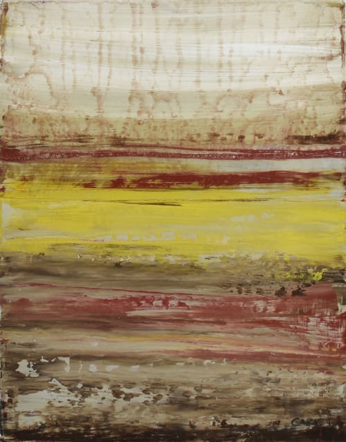 Poetic Grass 09 - Framed abstract painting | Oil And Acrylic Painting in Paintings by Lisa Fine Art