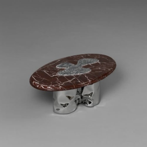 Marble & Steel Coffee Table — Reverie, Nitush Aroosh | Tables by Nitush Aroosh