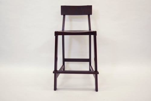 Montrose Stool with Back | Chairs by Geoff McKonly Furniture