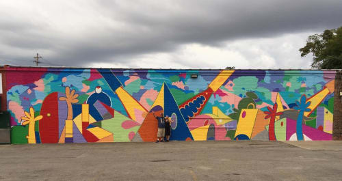 Wall mural | Murals by Eileen Dorsey | Gordon Square Arts District in Cleveland