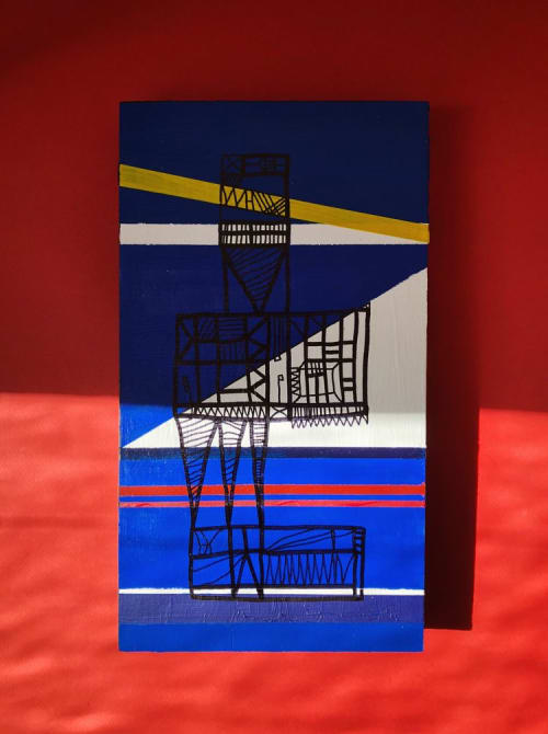 Blue Clouds I & II | Paintings by Atelier Stumpo